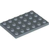 LEGO Sand Blue Plate 4 x 6 3032 - 4226282