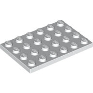 LEGO White Plate 4 x 6 3032 - 303201