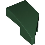 LEGO Dark Green Wedge 2 x 1 x 2/3 with Stud Notch Left 29120 - 6214814