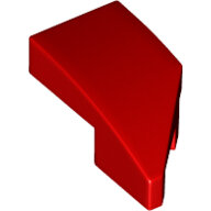 LEGO Red Wedge 2 x 1 x 2/3 with Stud Notch Left 29120 - 6177505