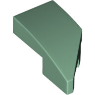 LEGO Sand Green Wedge 2 x 1 x 2/3 with Stud Notch Left 29120 - 6221730