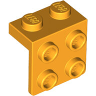 LEGO Bright Light Orange Bracket 1 x 2 - 2 x 2 44728 - 6134634
