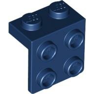 LEGO Dark Blue Bracket 1 x 2 - 2 x 2 44728 - 4225580