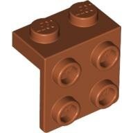 LEGO Dark Orange Bracket 1 x 2 - 2 x 2 44728 - 4263093