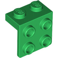 LEGO Green Bracket 1 x 2 - 2 x 2 44728 - 4212471