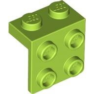 LEGO Lime Bracket 1 x 2 - 2 x 2 44728 - 4569452