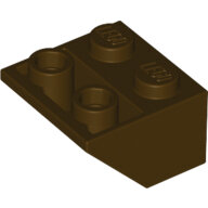 LEGO Dark Brown Slope, Inverted 45 2 x 2 3660 - 4648296