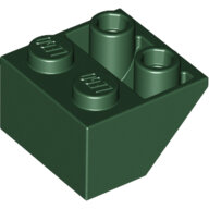 LEGO Dark Green Slope, Inverted 45 2 x 2 3660 - 4529174
