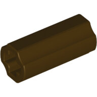 LEGO Dark Brown Technic, Axle Connector 2L (Smooth with x Hole + Orientation) 6538c - 6172115