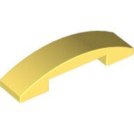 LEGO Bright Light Yellow Slope, Curved 4 x 1 Double 93273 - 6344840