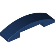 LEGO Dark Blue Slope, Curved 4 x 1 Double 93273 - 6037886