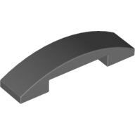LEGO Dark Bluish Gray Slope, Curved 4 x 1 Double 93273 - 4648256