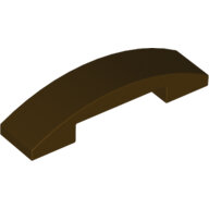 LEGO Dark Brown Slope, Curved 4 x 1 Double 93273 - 6135005