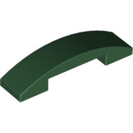 LEGO Dark Green Slope, Curved 4 x 1 Double 93273 - 6252623