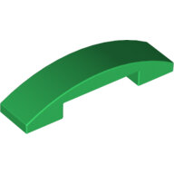 LEGO Green Slope, Curved 4 x 1 Double 93273 - 6021539