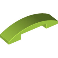 LEGO Lime Slope, Curved 4 x 1 Double 93273 - 4617069