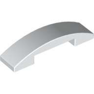LEGO White Slope, Curved 4 x 1 Double 93273 - 6023806