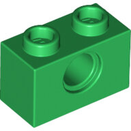 LEGO Green Technic, Brick 1 x 2 with Hole 3700 - 6230235