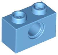 LEGO Medium Blue Technic, Brick 1 x 2 with Hole 3700 - 4193342