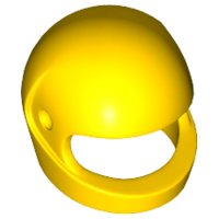 LEGO Yellow Minifigure, Headgear Helmet Motorcycle (Standard) 2446 - 4543772