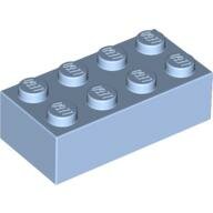 LEGO Bright Light Blue Brick 2 x 4 3001 - 4216917