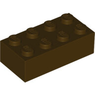 LEGO Dark Brown Brick 2 x 4 3001 - 6353072
