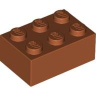 LEGO Dark Orange Brick 2 x 3 3002 - 4165998