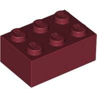 LEGO Dark Red Brick 2 x 3 3002 - 4163453