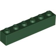 LEGO Dark Green Brick 1 x 6 3009 - 4249167