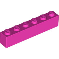 LEGO Dark Pink Brick 1 x 6 3009 - 6251851