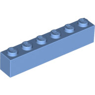 LEGO Medium Blue Brick 1 x 6 3009 - 4172684