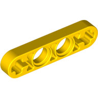 LEGO Yellow Technic, Liftarm Thin 1 x 4 - Axle Holes 32449 - 4199345