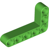 LEGO Bright Green Technic, Liftarm, Modified Bent Thick L-Shape 3 x 5 32526 - 6097397