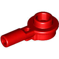 LEGO Red Bar 1L with 1 x 1 Round Plate with Hollow Stud 32828 - 6384112