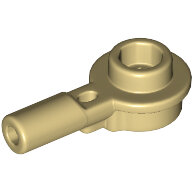 LEGO Tan Bar 1L with 1 x 1 Round Plate with Hollow Stud 32828 - 6286492