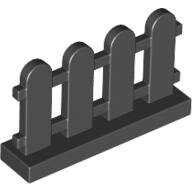 LEGO Black Fence 1 x 4 x 2 Paled (Picket) 33303 - 4186636