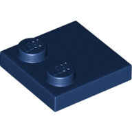 LEGO Dark Blue Tile, Modified 2 x 2 with Studs on Edge 33909 - 6214810