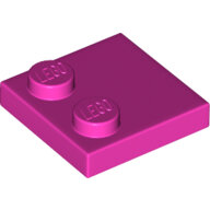 LEGO Dark Pink Tile, Modified 2 x 2 with Studs on Edge 33909 - 6293401