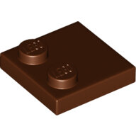 LEGO Reddish Brown Tile, Modified 2 x 2 with Studs on Edge 33909 - 6196221