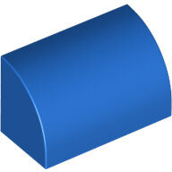 LEGO Blue Slope, Curved 1 x 2 x 1 37352 - 6290532