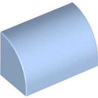 LEGO Bright Light Blue Slope, Curved 1 x 2 x 1 37352 - 6372135