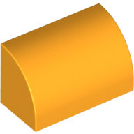 LEGO Bright Light Orange Slope, Curved 1 x 2 x 1 37352 - 6334836