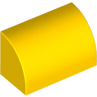 LEGO Yellow Slope, Curved 1 x 2 x 1 37352 - 6297284
