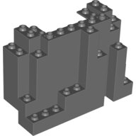 LEGO Dark Bluish Gray Rock Panel 4 x 10 x 6 Rectangular (BURP) 6082 - 4279446