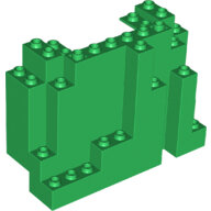 LEGO Green Rock Panel 4 x 10 x 6 Rectangular (BURP) 6082 - 6247195