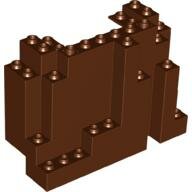 LEGO Reddish Brown Rock Panel 4 x 10 x 6 Rectangular (BURP) 6082 - 4225970
