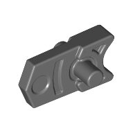 LEGO Dark Bluish Gray Projectile Launcher Part, Trigger for Gun, Mini Blaster / Shooter 15392 - 6051334