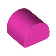 LEGO Dark Pink Slope, Curved 1 x 1 x 2/3 Double 49307 - 6334833