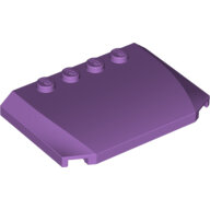LEGO Medium Lavender Wedge 4 x 6 x 2/3 Triple Curved 52031 - 4599549