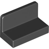 LEGO Black Panel 1 x 2 x 1 with Rounded Corners 4865b - 6146220